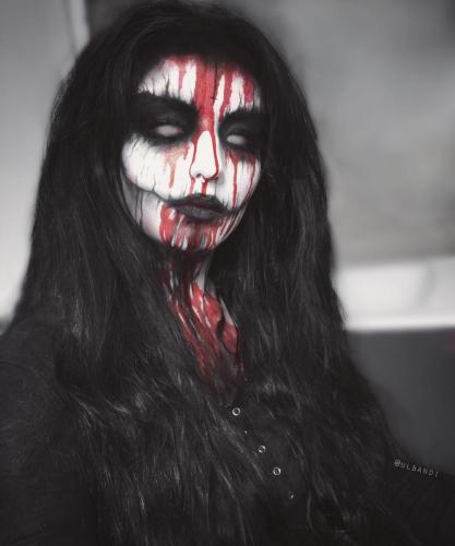 Corpse paint makeup 